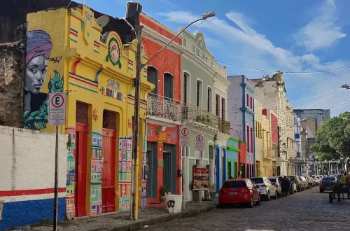 Consulado italiano de Recife: foto da rua da Guia em Recife