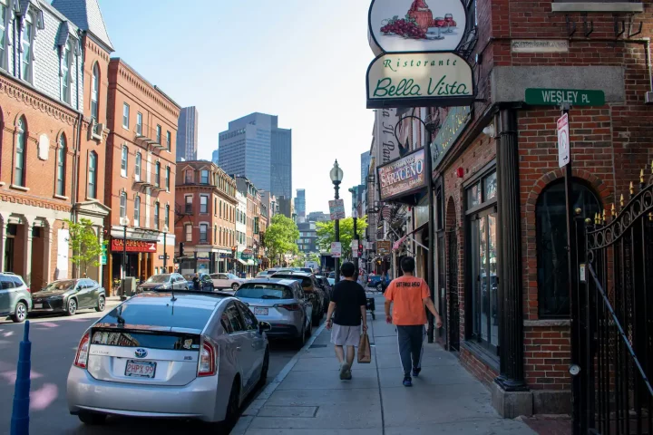 Estados Unidos em 2025: Foto de um bairro italiano em Boston