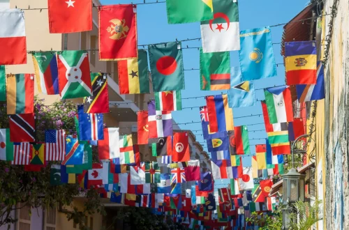 Imagem de bandeiras de diversos países